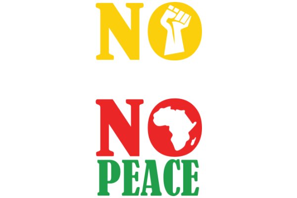 A Graphic Design Showcasing the Power of Peace and No