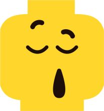 A Yellow Smiley Face with Closed Eyes