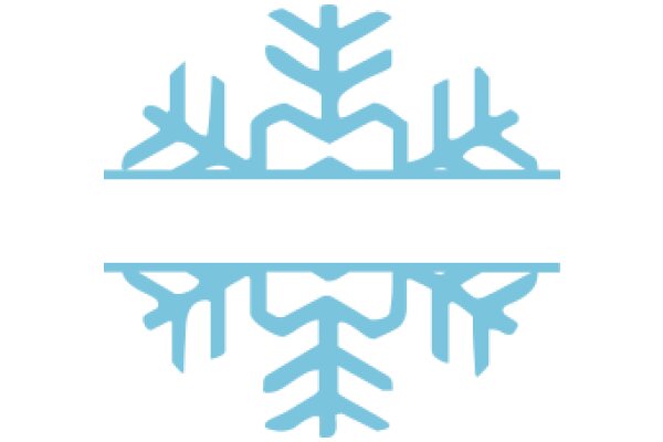 Stylized Blue Snowflake Design