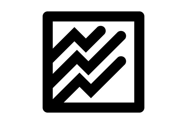 Stylized Icon with Geometric Pattern