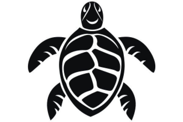 Stylized Black Turtle Logo