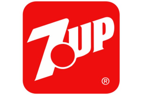 Vintage Red and White 7-Up Logo