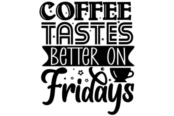 Coffee Lovers' Motto: 'Coffee Tastes Better on Fridays'