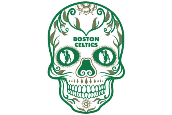 Boston Celtics Skull Artwork