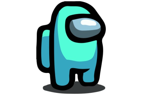 A Friendly AI Mascot: A Blue Character with a Big Nose and a Smile