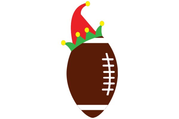 A Festive Football Hat with a Twist of Humor