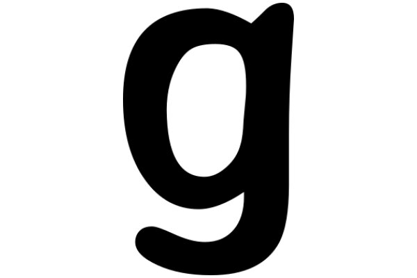 Pixellated Letter G on a White Background