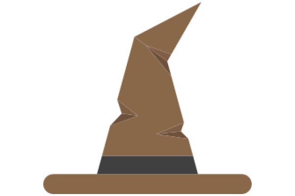 A 3D Rendering of a Brown Wizard's Hat