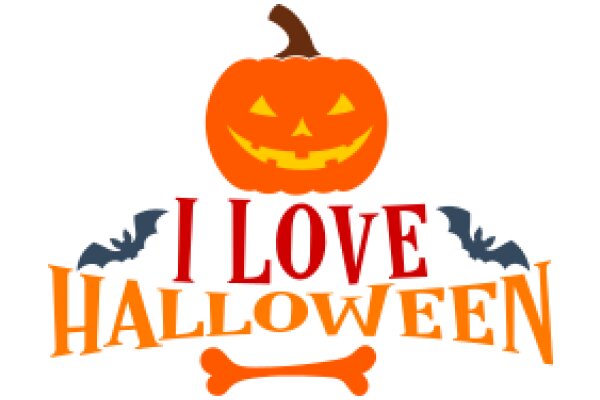 Halloween-themed Logo for 'I Love Halloween'