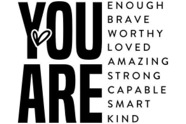 You Are Enough: A Powerful Affirmation Poster