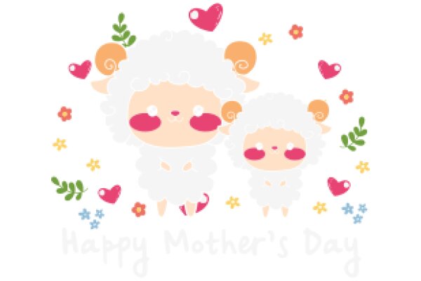 Celebrating Mother's Day with a Fluffy Sheep and a Little Lamb