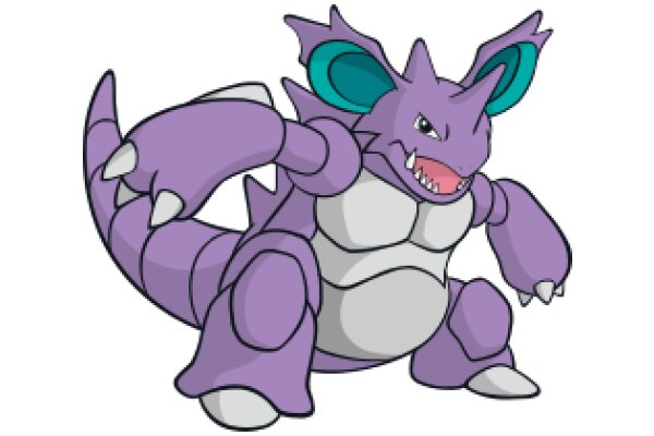 Adorable Purple Pokémon Character: A Friendly and Cute Cartoon Pokémon