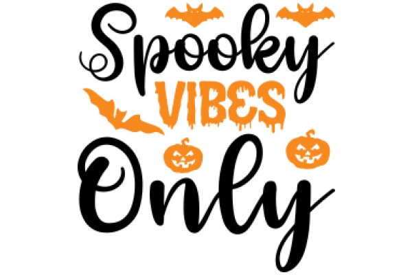 Spooky Vibes Only: A Halloween-themed greeting card