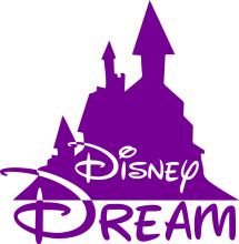 Disney Dream: A Purple Castle and Mickey Mouse Logo