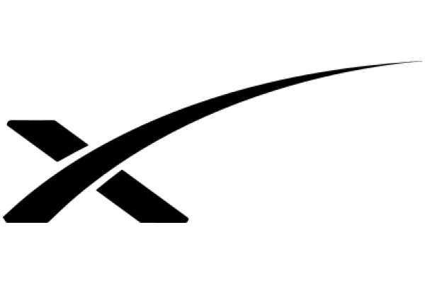 Stylized X Logo on White Background