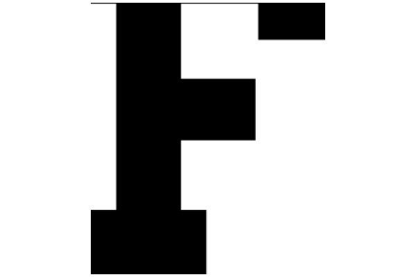 Simplistic Letter 'F' on a White Background