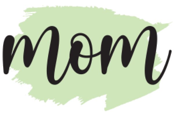 Stylized 'Mom' Text Design