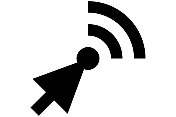 Wi-Fi Signal Icon with Arrow