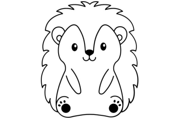 A Whimsical Drawing of a Lion