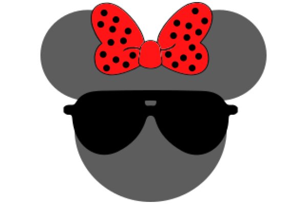 A Playful Twist on a Classic Icon: Mickey Mouse with a Ladybug Bow