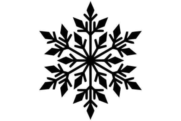 Stylized Snowflake Design in