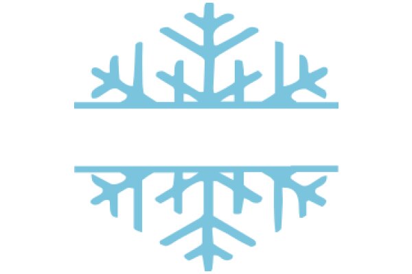 Stylized Blue Snowflake Design