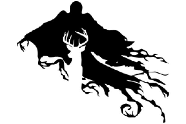 Silhouette of a Mystical Creature: A Fusion of Human and Animal Forms