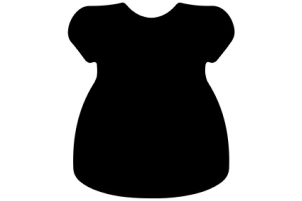 Silhouette of a T-Shirt on a White Background