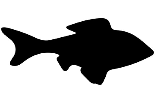 Simplistic Silhouette of a Fish