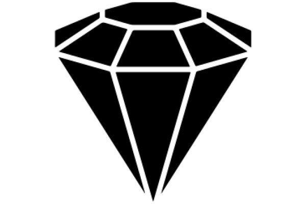 Stylized Diamond Icon with Design