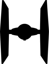 Tactical Star Wars Tie Interceptor Silhouette