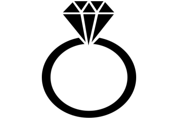 Elegant Diamond Ring Symbol