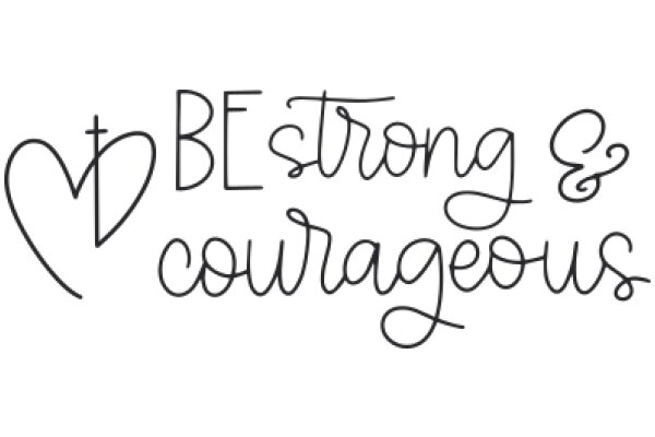 Be Strong and Courageous: A Heartfelt Affirmation