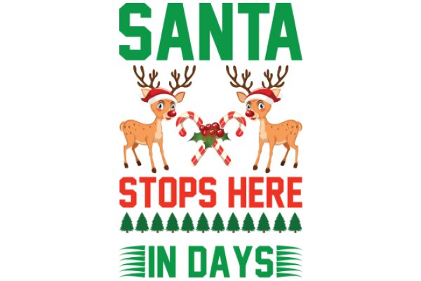 Santa's Festive Stop Sign