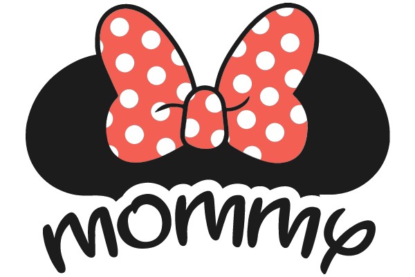 Mommy's Playful Polka Dot Butterfly Logo