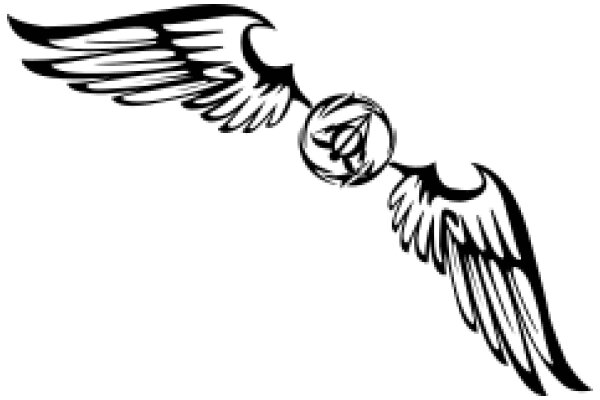 Stylized Wings with a Symbol