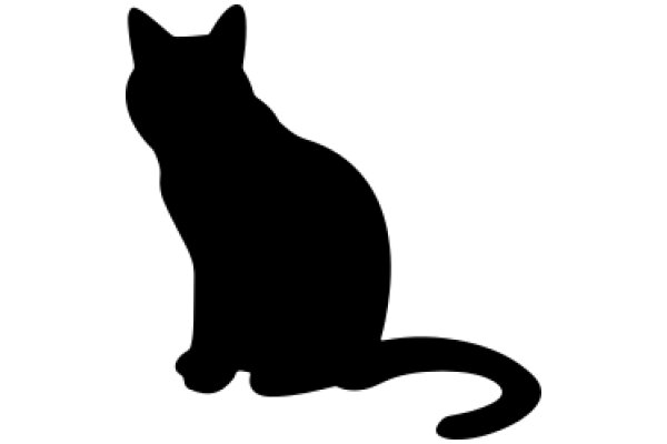 Silhouette of a Cat: A Simple yet Captivating Design