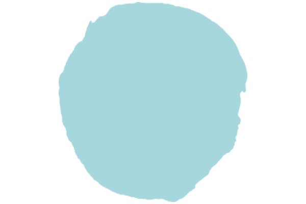 A Solid Blue Circle Against a White Background