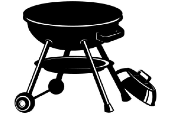 A Classic Illustration of a Grill and a Grill Cover