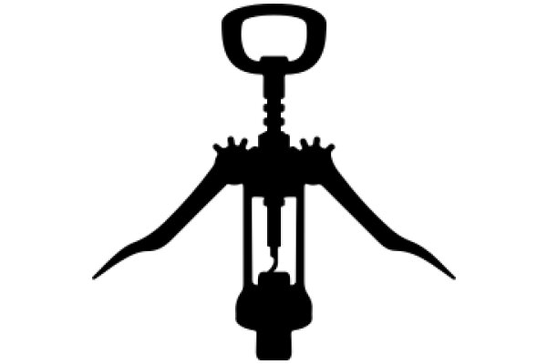 A Silhouette of a Wine Bottle Opener