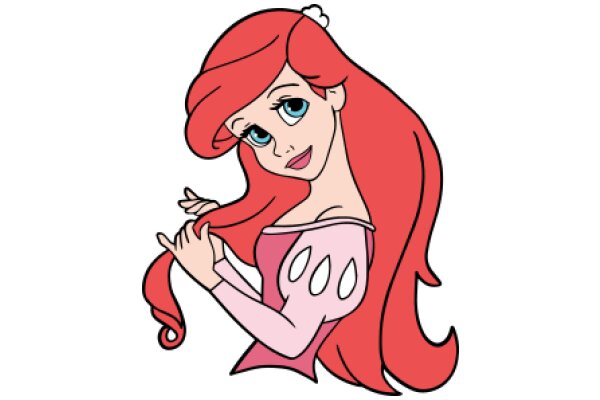 A Whimsical Portrayal of Ariel from The Little Mermaid