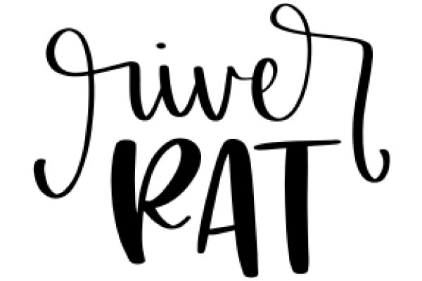 Stylized Text Art: 'Five Rats' with a Curly Script