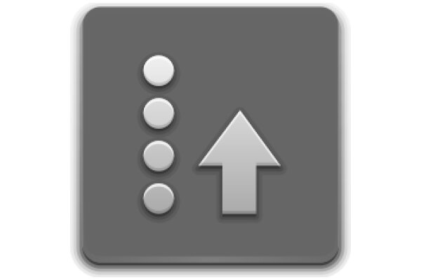 A Digital Icon of a Button with Three Circles and an Arrow