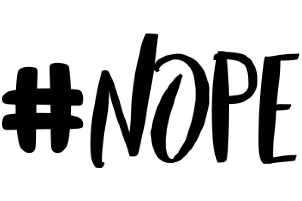 A Simple, Logo for a Brand Called 'Nope'.