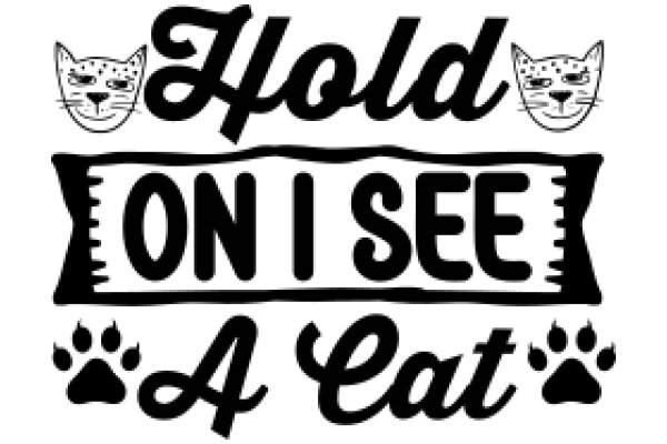 Hold On, I See a Cat: A Playful Message with a Feline Twist