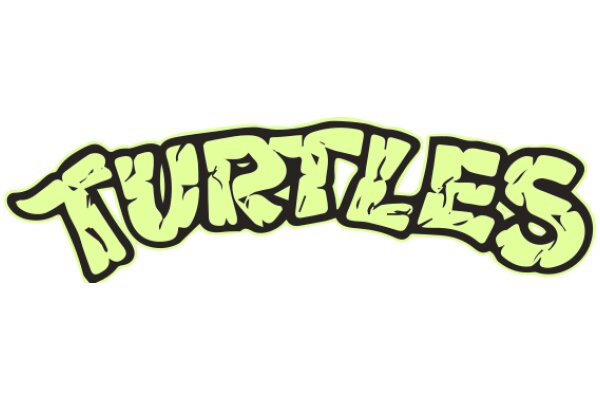 Vibrant Turtle Logo with Stylized Text