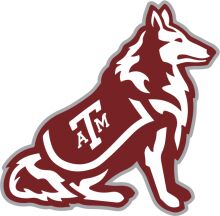 A Texas A&M University Wolf Mascot Logo