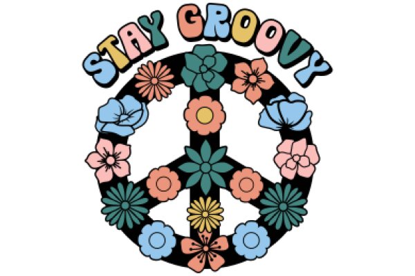 Stay Groovy: A Colorful Flower Logo