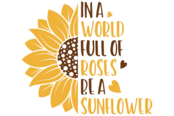 In a World Full of Roses, Be a Sunflower