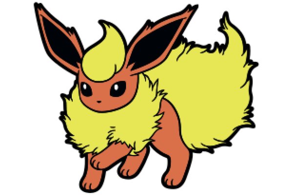 Vividly Illustrated Eevee: A Playful Portrayal of the Eevee Pokémon